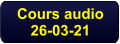 Cours audio 26-03-21