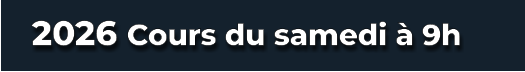 2026 Cours du samedi à 9h