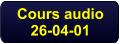 Cours audio 26-04-01