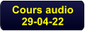 Cours audio 29-04-22