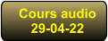Cours audio 29-04-22